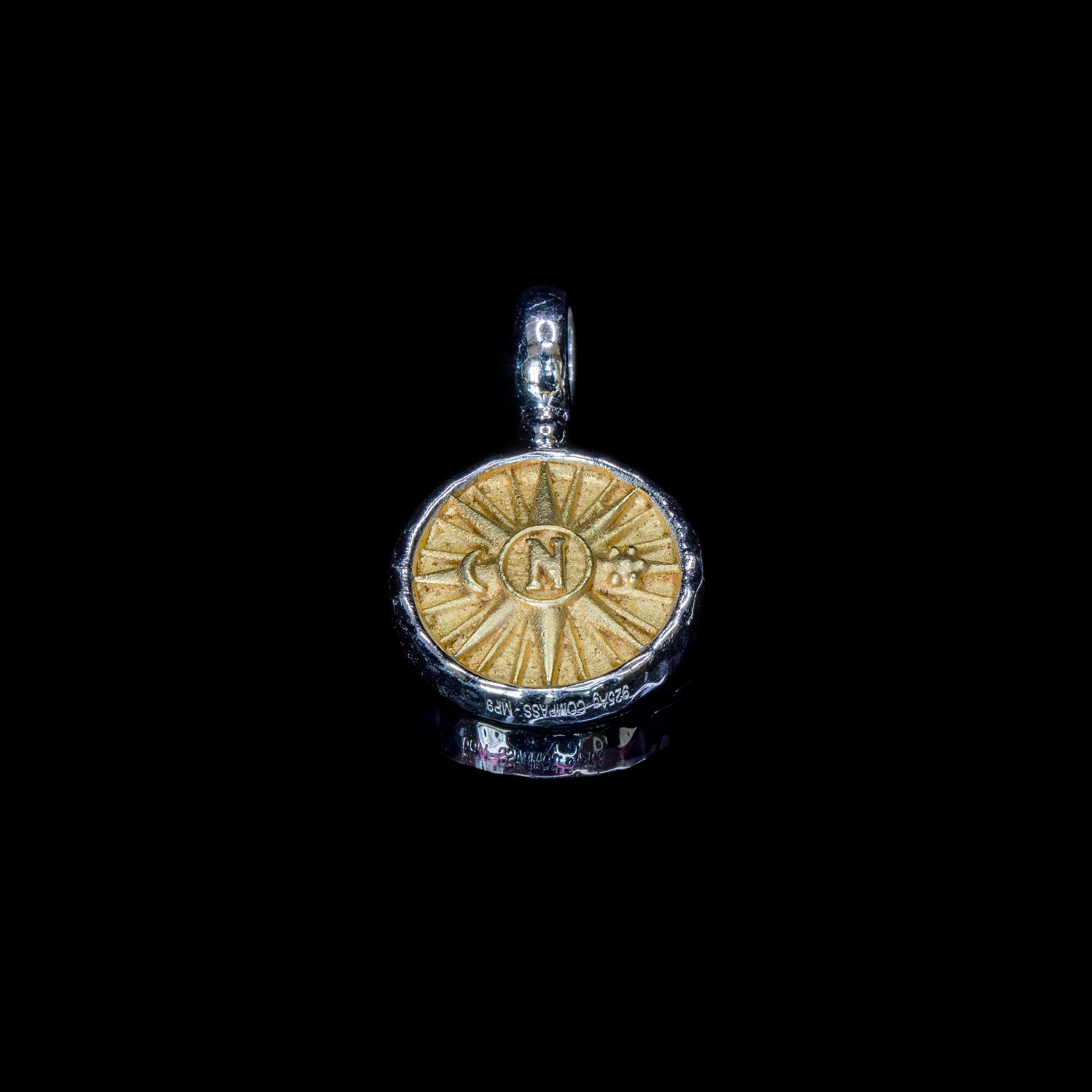 compass-jewelry-Pendant-gold