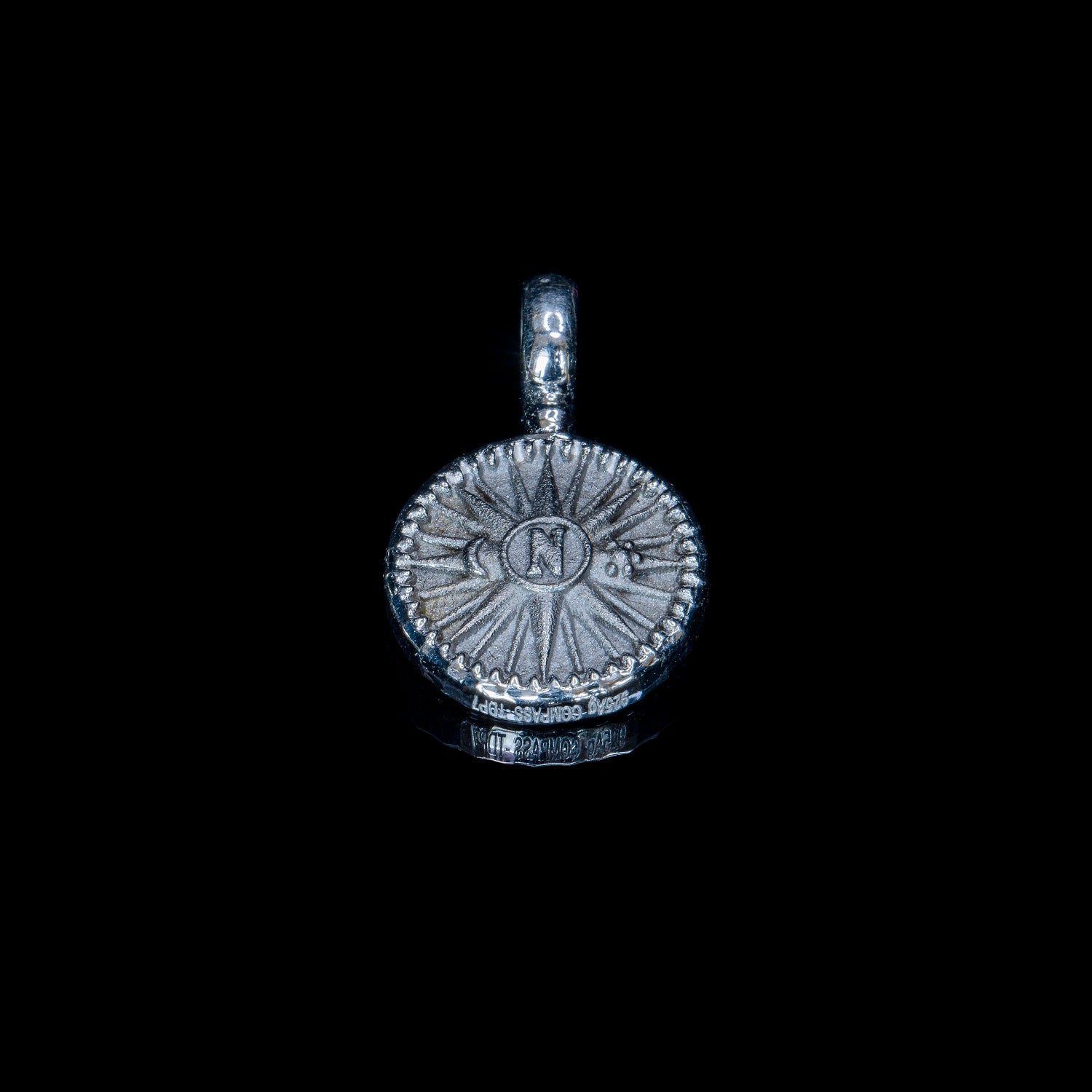 compass-necklace-silver