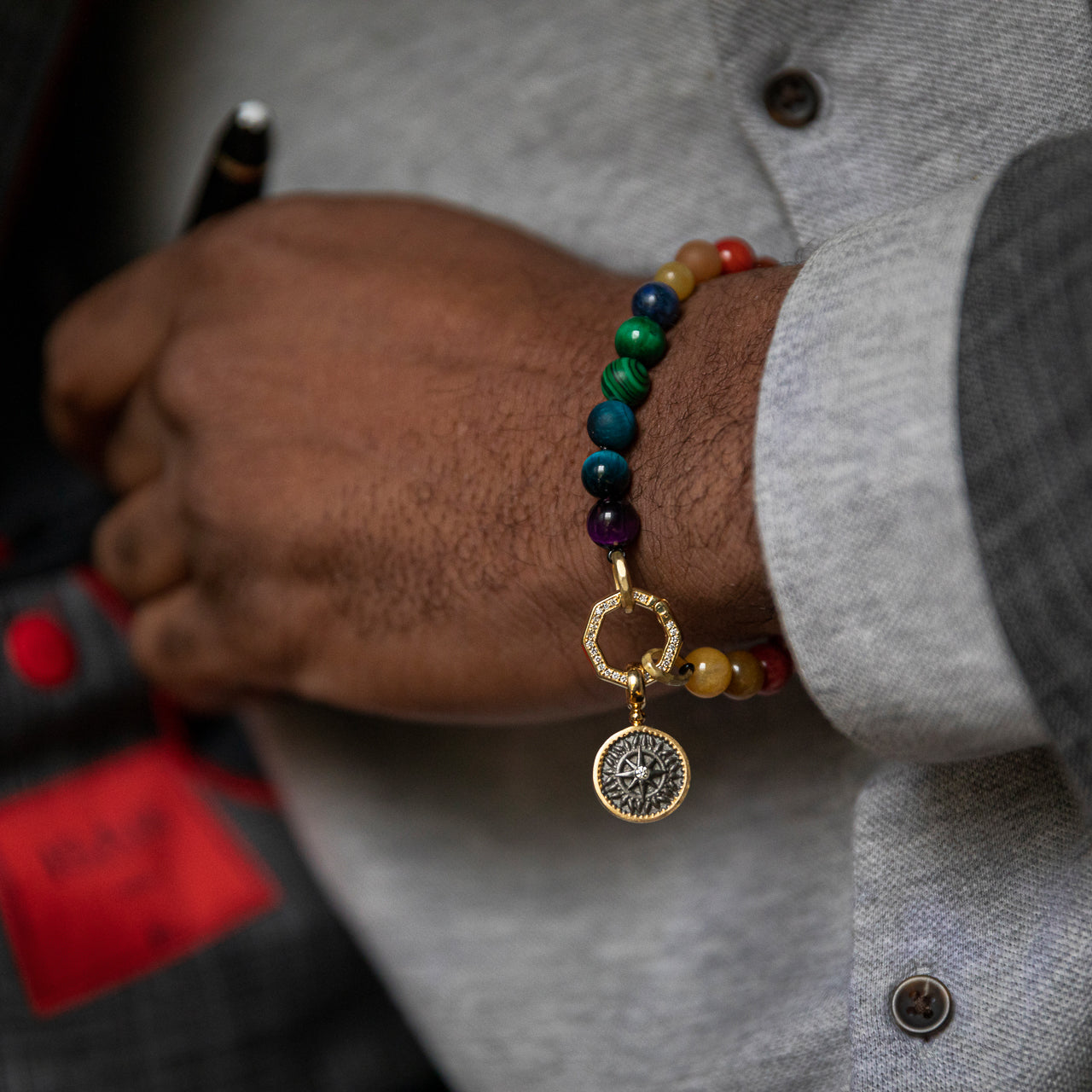 Chakra Bracelets, Mindfulness Gift, Real Crystals Protection, Gemstone