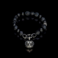 All Black Skull Protection Black Diamond Bracelet (New)